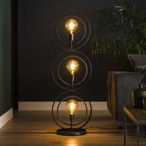 Lampada da terra Otan DH Interior Carbone LxPxH 128x45x36 Metallo Atmosfera foto vista frontale
