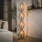 Vloerlampen - Moderne Vloerlamp Beige Otan 4 - lichts - Dimehouse