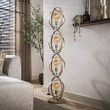 Vloerlampen - Moderne Vloerlamp Beige Otan 4 - lichts - Dimehouse