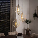 Lampadario Moderno Beige Otan a Sospensione a 3 Luci