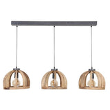 Hanging lamp Madri DH Interior Mango LxWxH 102x38x35 Legno di mango Vista frontale della foto bianca