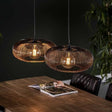 Lampada a sospensione Jill DH Interior Nero LxLxH 88x49x29 Nichel Foto atmosferica vista frontale diagonale