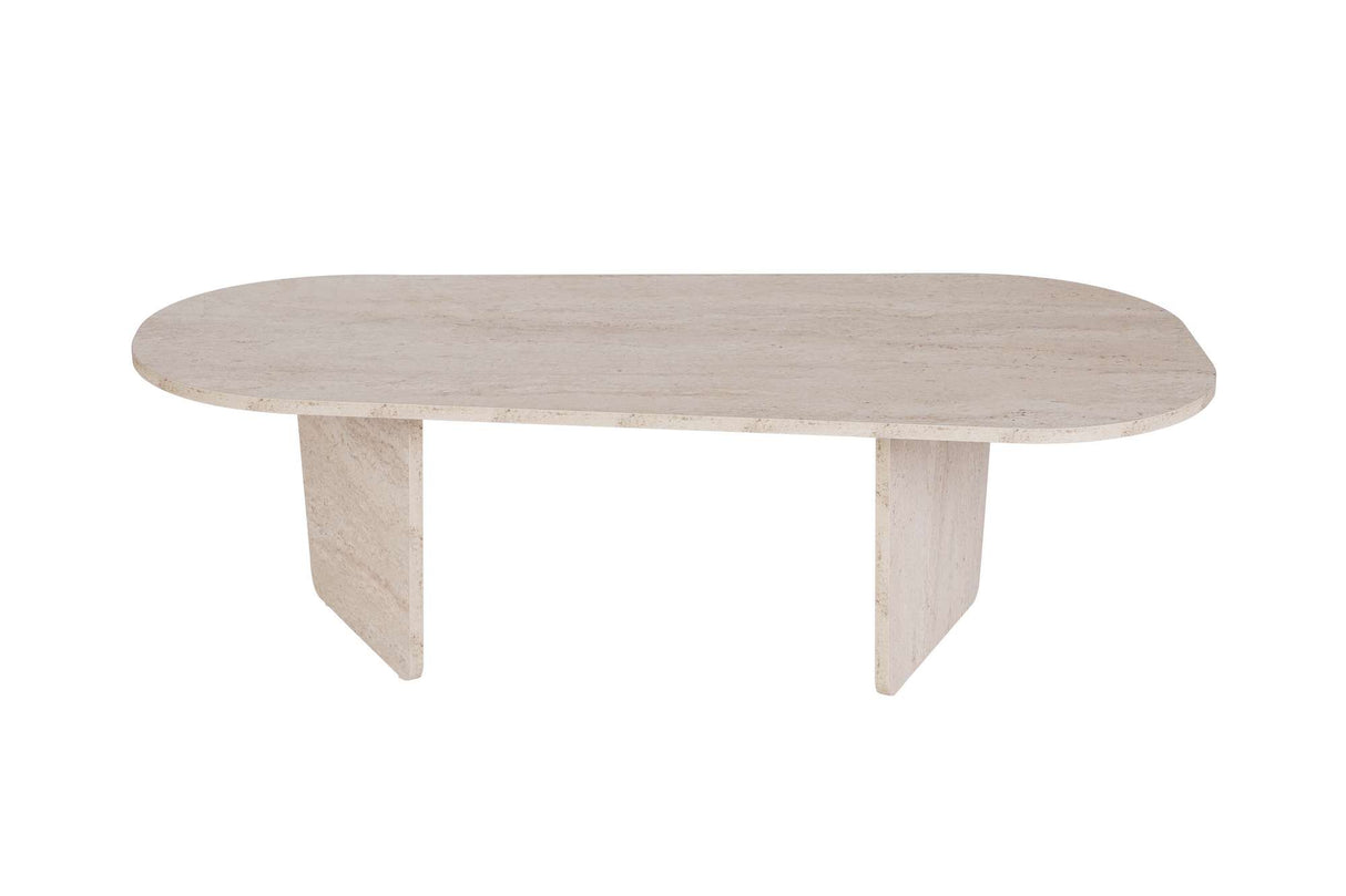 Ovalis - Travertino truciolare rivestito melaminico al 100%.
