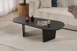 Ovalis - Wood Black Pannello truciolare rivestito melaminico al 100%.