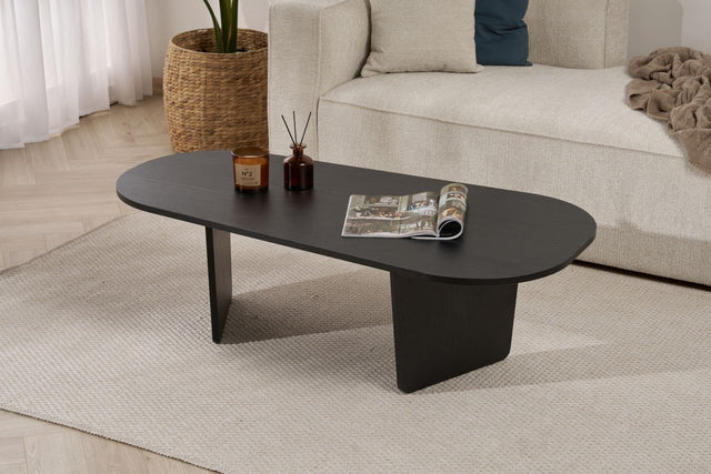 Ovalis - Wood Black Pannello truciolare rivestito melaminico al 100%.