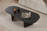 Ovalis - Wood Black Pannello truciolare rivestito melaminico al 100%.