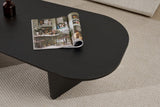 Ovalis - Wood Black Pannello truciolare rivestito melaminico al 100%.