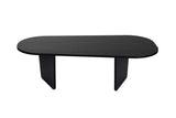 Ovalis - Wood Black Pannello truciolare rivestito melaminico al 100%.