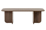 Tavolino Akira effetto noce 120 x 60 cm Legno rivestito melaminico