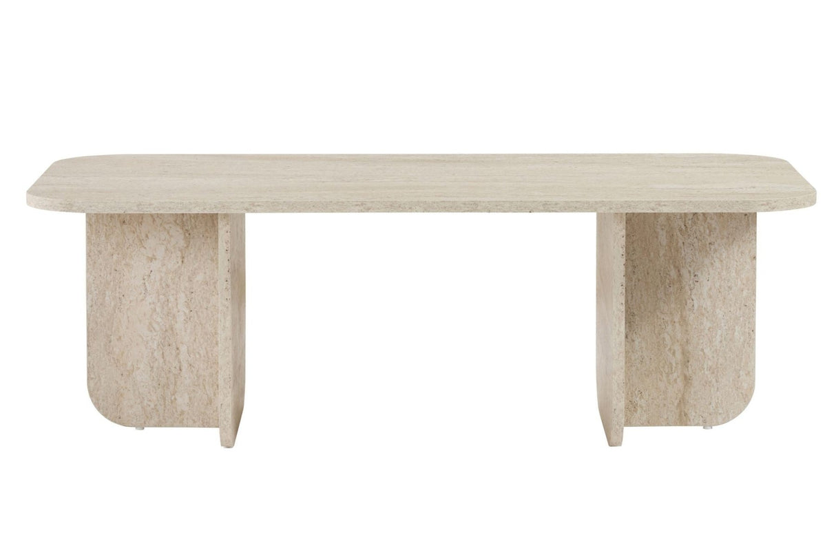 Tavolino Akira travertino 120 cm Legno composito rivestito melaminico