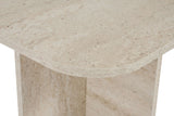 Tavolino Akira travertino 120 cm Legno composito rivestito melaminico