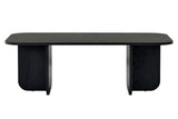Tavolino Akira legno nero 120 cm Legno composito rivestito melaminico