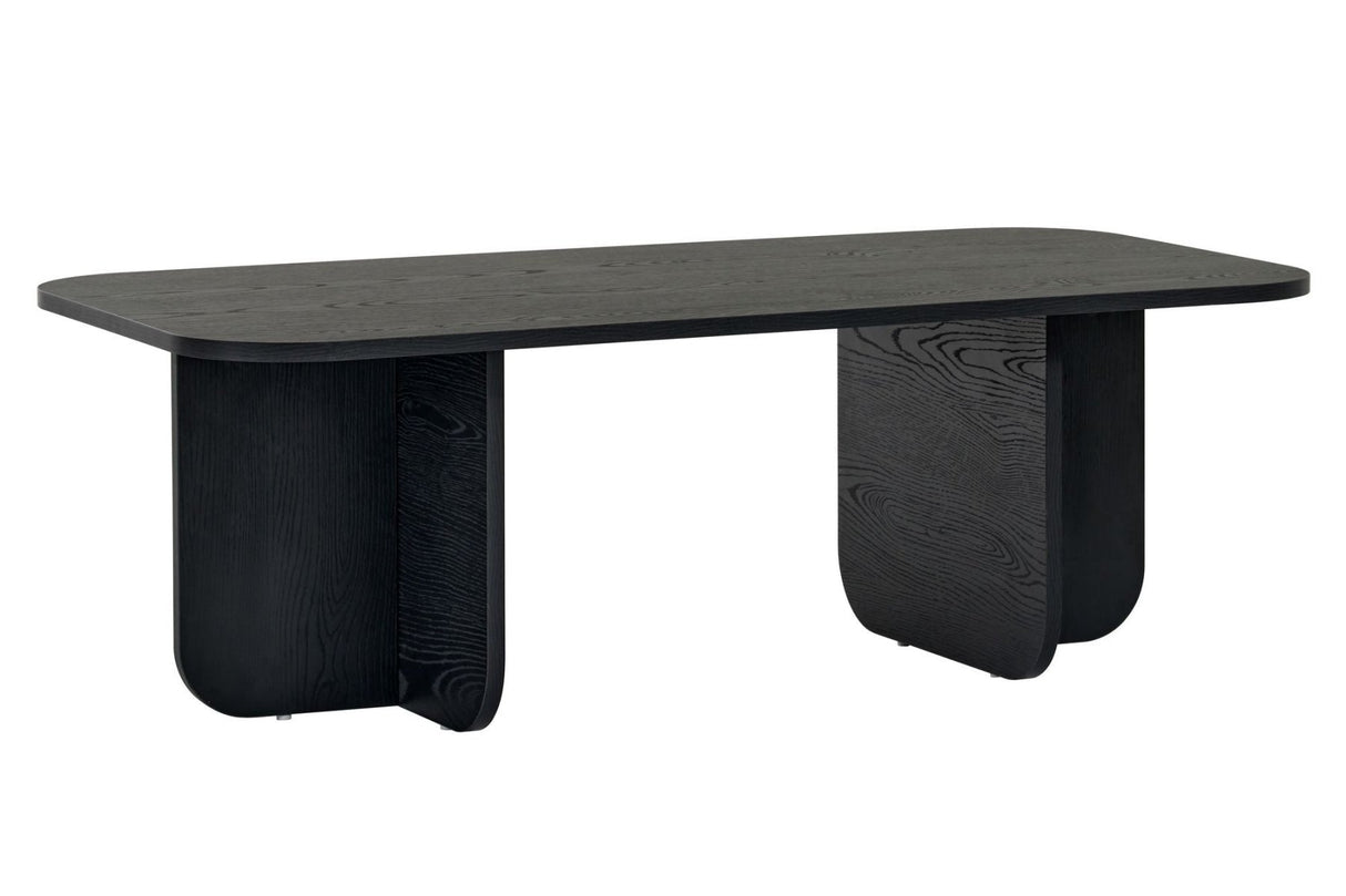 Tavolino Akira legno nero 120 cm Legno composito rivestito melaminico