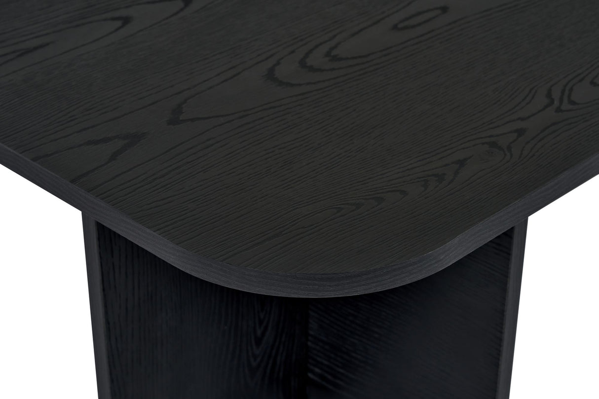 Tavolino Akira legno nero 120 cm Legno composito rivestito melaminico