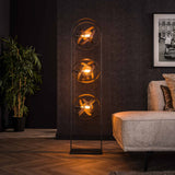 Vloerlampen - Vloerlamp Yaya 3 - lichts mesh zwart - Dimehouse