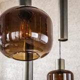 Hanglampen - Hanglamp Dax 7 - lichts brons 105 cm - Dimehouse