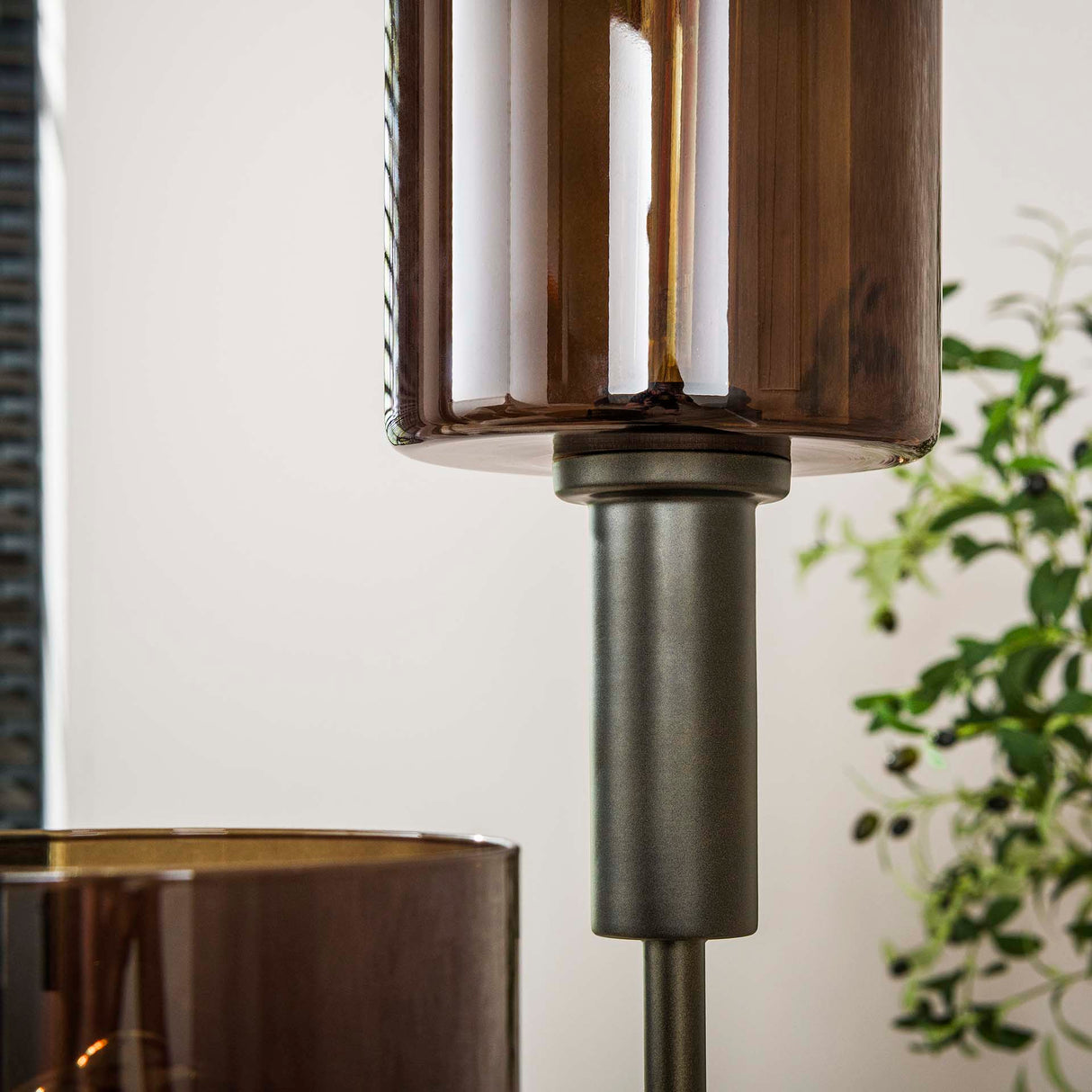 Vloerlampen - Moderne Vloerlamp 3 - lichts Getrapt Sienna Bruin - Dimehouse