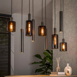 Hanglampen - Moderne Hanglamp Aureo 9 - lichts Sienna bruin - Dimehouse