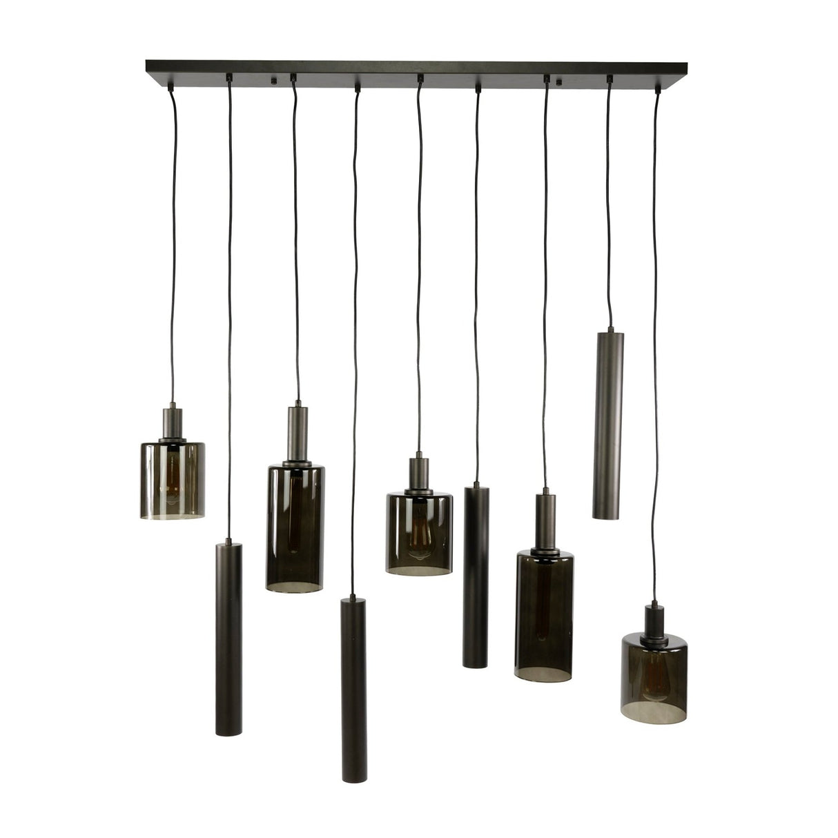 Hanglampen - Moderne Hanglamp Aureo 9 - lichts Sienna bruin - Dimehouse