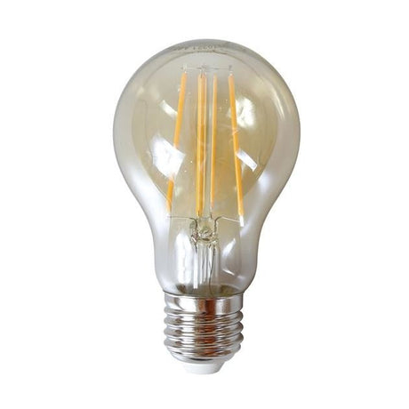 Sorgente luminosa Filamento LED pera DH Interno Vetro colore ambra LxLxH 10x7x7 Vetro colore ambra Foto bianca vista frontale