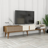 Mobile TV Milano Alt Noce Crema Melaminico 180x40x35 cm