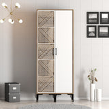 Armadio Kumsal PS Noce Bianco Melaminico 80x47,5x201,4 cm