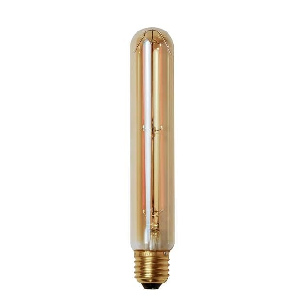 Sorgente luminosa Tubo a filamento LED 18,5 cm DH Interno Vetro color ambra LxPxH 19x6x6 Vetro color ambra Foto bianca vista frontale
