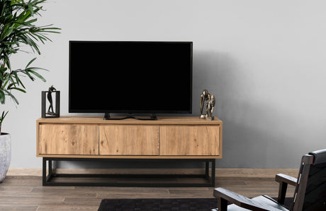 Mobile TV Tilsim in legno di pino nero melaminico 140x50x40 cm