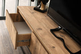 Mobile TV Tilsim in legno di pino nero melaminico 180x50x40 cm