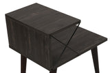 Comodino Cross Melaminico Marrone scuro 50x55x40 cm