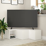 Mobile TV compatto bianco melaminico 90x32x92 cm