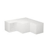 Mobile TV compatto bianco melaminico 90x32x92 cm