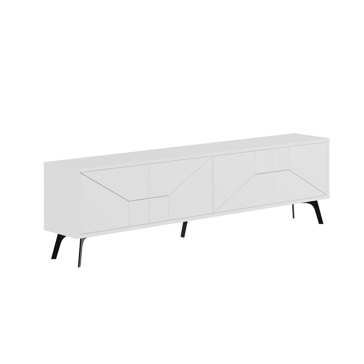 Mobile TV Dune Bianco Melaminico 180x50x29,6 cm