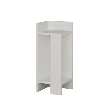 Nachtkastjes - Nachtkastje Links Elos Wit Melamine 25x60x27 cm - Dimehouse