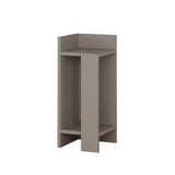 Nachtkastjes - Nachtkastje Links Elos Mokka Melamine 25x60x27 cm - Dimehouse