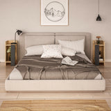 Comodino Set 2 Elos Rovere Antracite Melaminico 25x60x27 cm