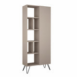 Boekenkasten - Boekenkast Jedda Mokka Melamine 79x190x32 cm - Dimehouse