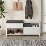Scarpiera Filux Melaminico Bianco 120,3x51x40,5 cm