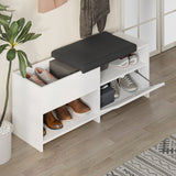 Scarpiera Filux Melaminico Bianco 120,3x51x40,5 cm