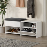 Scarpiera Filux Melaminico Bianco 120,3x51x40,5 cm