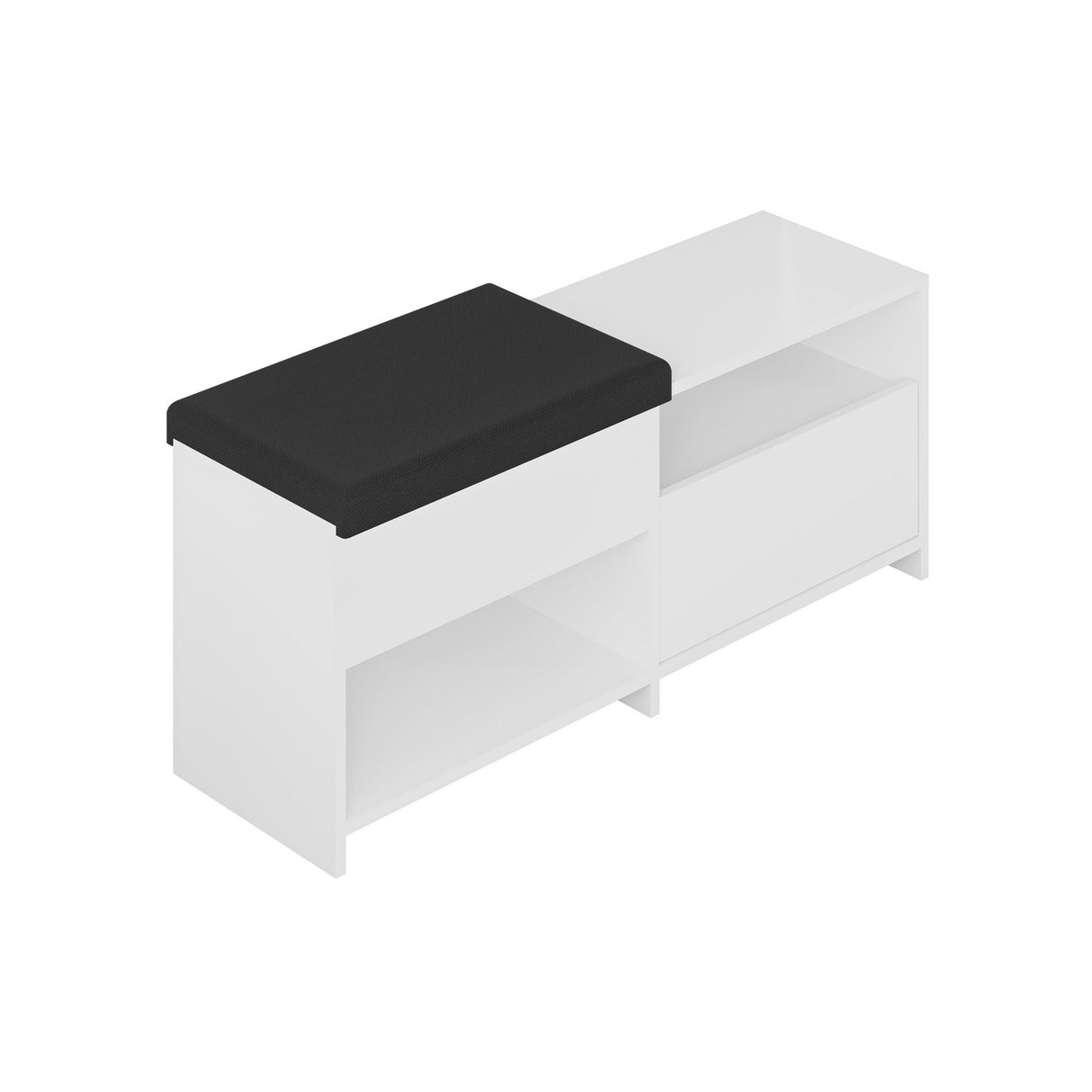 Scarpiera Filux Melaminico Bianco 120,3x51x40,5 cm