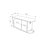 Scarpiera Nova Shoe Bench Bianco Naturale Melaminico 104x50x37 cm