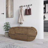 Schoenenkasten - Schoenenkast Pozy Shoe Bench Naturel Melamine 110x50x40,4 cm - Dimehouse