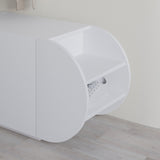 Scarpiera Pozy Shoe Bench Bianco Melaminico 110x50x40,4 cm