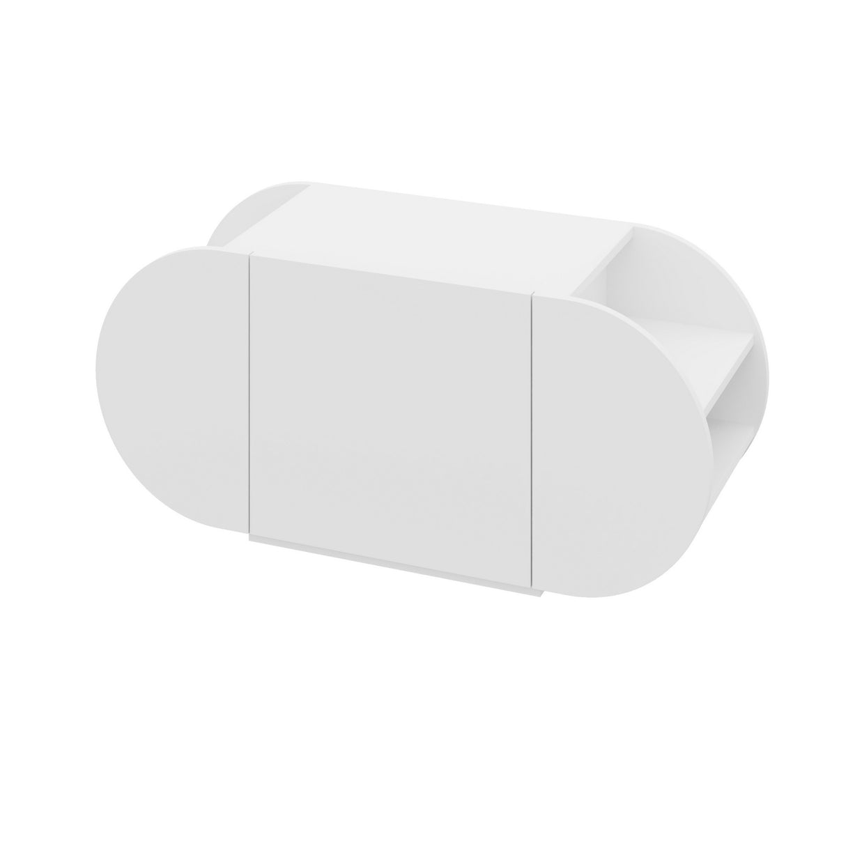 Scarpiera Pozy Shoe Bench Bianco Melaminico 110x50x40,4 cm