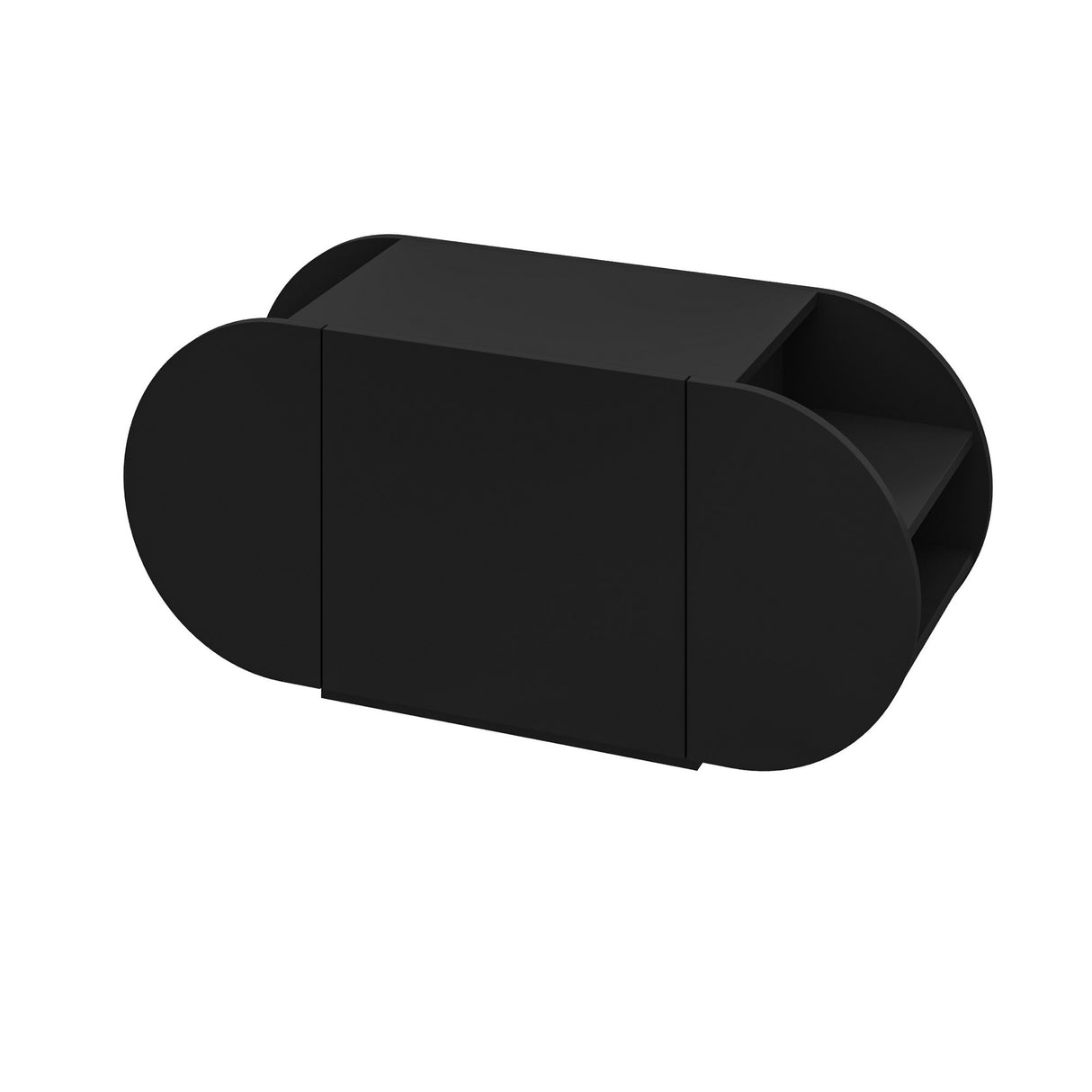 Scarpiera Pozy Shoe Bench Nero Melaminico 110x50x40,4 cm