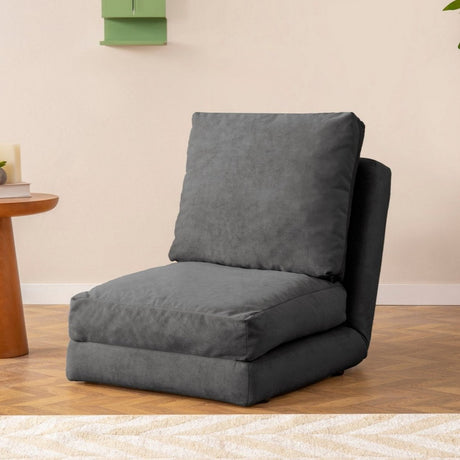 Poltrona letto Tessuto in velluto grigio Taida