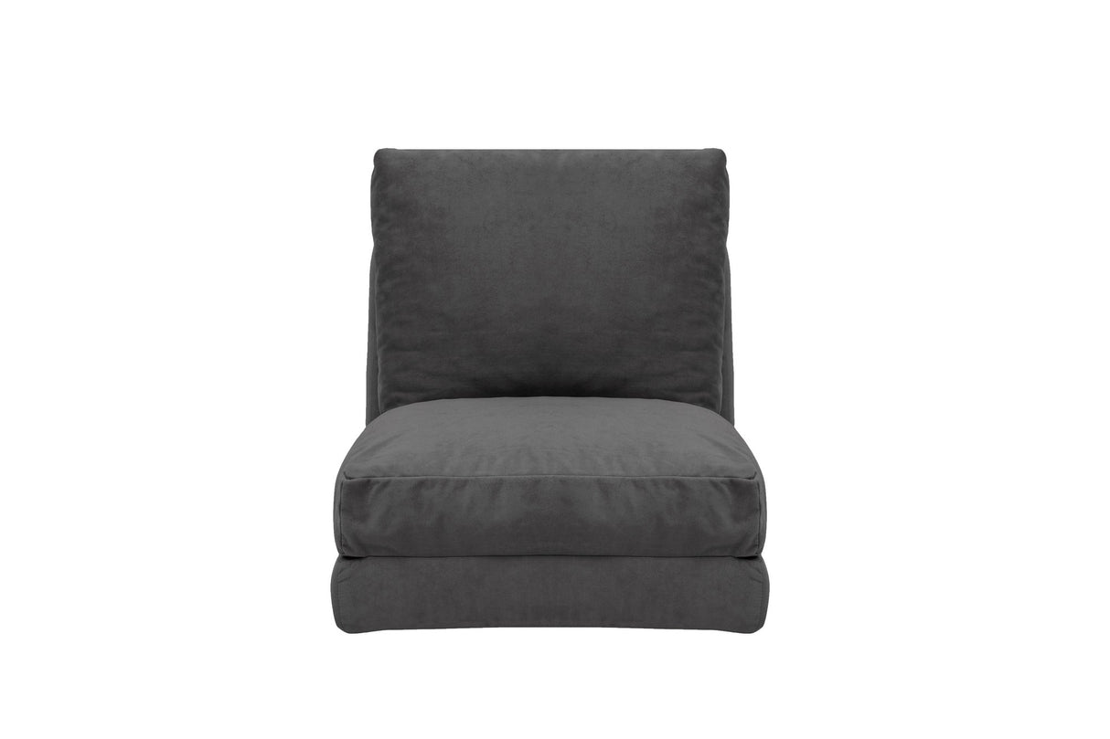 Poltrona letto Tessuto in velluto grigio Taida