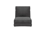 Poltrona letto Tessuto in velluto grigio Taida