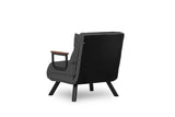 Fauteuils - Scandinavische slaapfauteuil Grijs gemêleerde stof Sando - Dimehouse